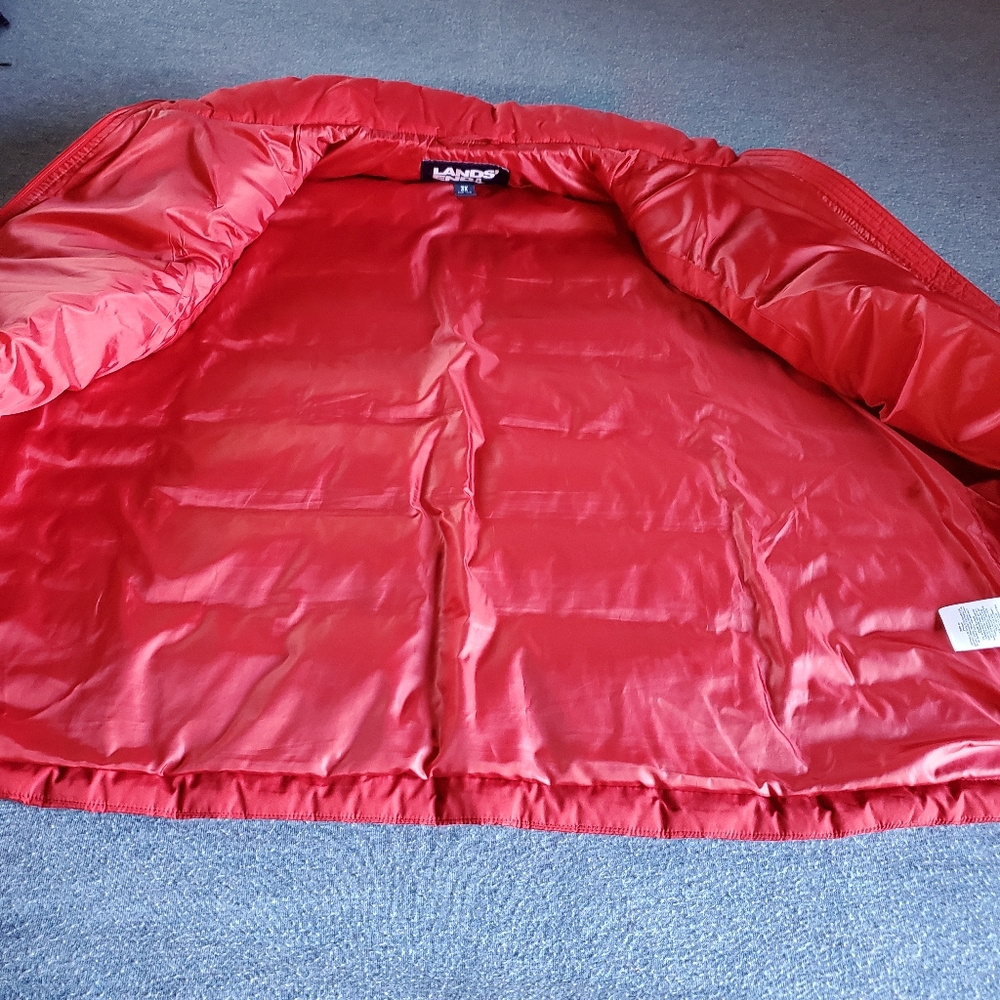Lands' End Red Quilted Puffer Vest - Women's - Picture 11 of 11